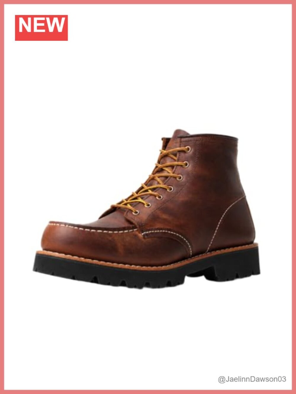 Heritage Moc Toe Ankle Boots Full Grain Leather Water Resistant Resoleable